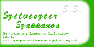 szilveszter szappanos business card